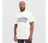 Jack Wolfskin Men’s organic cotton T-shirt Brand T-Shirt Men XL wood cotton white WOOD Cotton white
