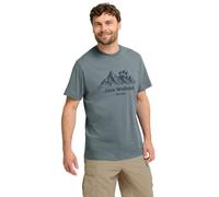 Jack Wolfskin Men’s organic cotton T-shirt Carefree T-Shirt Men M jw grey odessa JW grey odessa