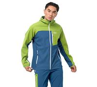 Jack Wolfskin Men's Eagle Peak II Softshell M Shell Jacket, mens, Shell Jacket, 1306911, Indigo-blue, XXL