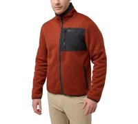 (XL, Intense Rust) Jack Wolfskin Mens Kaminfeuer Lightweight Lined Sherpa Fleece Jacket