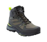 Jack Wolfskin Men's Force Striker Texapore Mid M Walking Shoe, Lime Dark Green, 9.5 UK