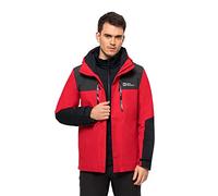 Jack Wolfskin Men's Jasper 3in1 JKT M, Adrenaline Red, S