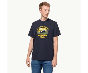 Jack Wolfskin Men's Jw Mountain Trail T M T-Shirt Night Blue