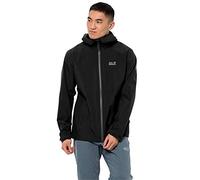 Jack Wolfskin Men's Jwp Hardshell Jacket, Black, L UK
