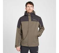 Jack Wolfskin Men's Kammweg 2L Waterproof Jacket, Brown L