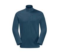 Jack Wolfskin Mens Kolbenberg Half Zip Fleece Sweater - Dark Sea - XL