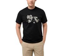Jack Wolfskin Men's Mountain View T M T-Shirt Black