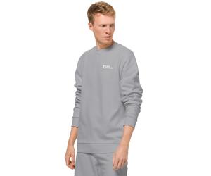 Jack Wolfskin Men's organic cotton jumper Essential Crewneck Men 3XL rainstorm Rainstorm