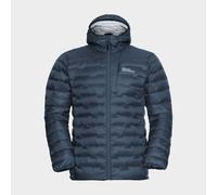 Jack Wolfskin Men's Passamani Down Hooded Jacket, Navy L