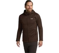 Jack Wolfskin Men’s fleece jacket with hood Peak District Hooded FZ Men L hot choc hot choc