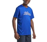 Jack Wolfskin Peak Graphic Short Sleeve T-shirt Blue XL Men