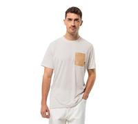 Jack Wolfskin Men's Pocket Karana T M T-Shirt, Sea Shell, M