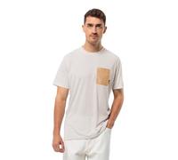 Jack Wolfskin Men's Pocket Karana T M T-Shirt, Sea Shell, XL