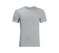 Jack Wolfskin Men's Prelight S/S M Shirt, Silver Grey, Medium