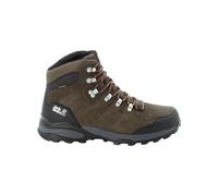 Jack Wolfskin Men’s waterproof hiking shoes Refugio Texapore Mid Men 7.5 green khaki / phantom