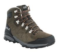 Jack Wolfskin Men's Refugio Texapore MID M Walking Shoe, Khaki/Phantom, 8.5 UK