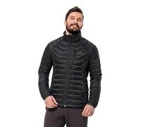 (M, Black) Jack Wolfskin Mens Routeburn Pro Insulated Windproof Stretch Panel Jacket