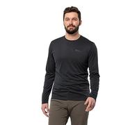 Jack Wolfskin Men's Sky Thermal L/S M Hiking Shirt, Black, XL
