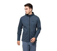 Jack Wolfskin Men's Standard Horizon Hooded Jacket, Thunder Blue, Medium