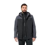 Jack Wolfskin Men's Taubenberg 3in1 Jacket, Phantom, XL