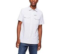Jack Wolfskin Men's Thompson Shirt, White Rush Checks, Small
