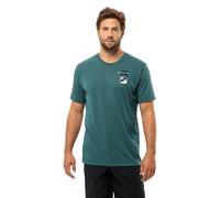 Jack Wolfskin Men's Vonnan S/S Graphic T M T-Shirt, Emerald, XXL