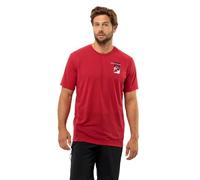 Jack Wolfskin Men's Vonnan S/S Graphic T M T-Shirt, Red Glow, M