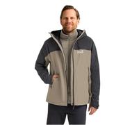 Jack Wolfskin Men’s waterproof 3-in-1 jacket Wild Places 3in1 Jacket Men L linen Linen