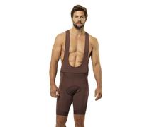 Jack Wolfskin Men’s cycling shorts with braces Morobbia BIB Shorts Men M dark rust Dark Rust