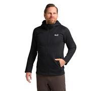 Jack Wolfskin - Peak District Hooded Fullzip - Fleece jacket size L, black