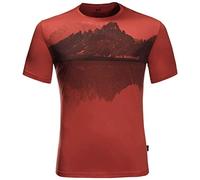 Jack Wolfskin Peak Graphic T-Shirt Men' S T-Shirt - Mexican Pepper, X-Large