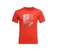 Jack Wolfskin Peak Graphic T-Shirt Strong red XXL