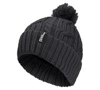 Jack Wolfskin Unisex Stormlock POMPOM Beanie Hat In Black 4602033732 New
