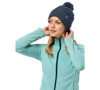 Jack Wolfskin Pompom Beanie Hat, Night Blue, Standard Size