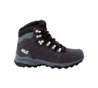 Jack Wolfskin Women’s waterproof hiking shoes Refugio Texapore Mid Women 42.5 dark steel / purple Dark Steel / Purple