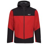 Jack Wolfskin Men’s waterproof rain jacket with hood Rockpaw 3L Jacket Men 3XL siren red siren red