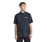 Jack Wolfskin Short sleeved shirt with sun protection men Norbo S|S Shirt Men M night blue checks Night Blue Checks