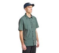 Jack Wolfskin Short sleeved shirt with sun protection men Norbo S|S Shirt Men XXL hedge green checks hedge green checks