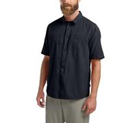 Jack Wolfskin Sierra Canyon Short Sleeve Shirt Blue,Black S Men
