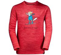 Jack Wolfskin Skiing Wolf Sweatshirt Children's Sweatshirt - Clear Red, 104