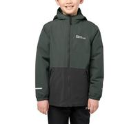 Jack Wolfskin SNOWY DAYS JACKET K, Unisex children Jacket, slate green/black,