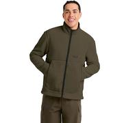 Jack Wolfskin Stone Lite Sherpa Fleece Zip Up Jacket Dark Green