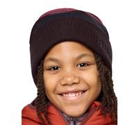 Jack Wolfskin Unisex Children Stripy Knit Beanie K Hat, Pink Lemonade, M
