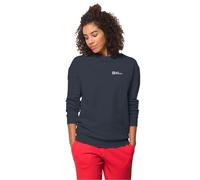 Jack Wolfskin Sweatshirt in organic cotton Essential Crewneck Women M blue night blue