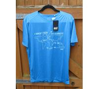 Jack Wolfskin T Shirt Sports Gym Football Top Blue Small40" Chest BNWTs