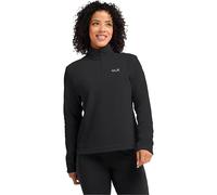 Jack Wolfskin Women's fleece jumper with half zip Taunus 100 HZ Women S black black