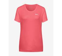 Jack Wolfskin Tech Short Sleeve T-shirt Pink S Woman