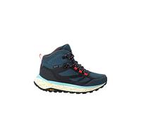 Jack Wolfskin TERRAVENTURE Texapore MID W, Walking Shoe, Blue/Coral,