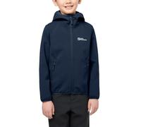 Jack Wolfskin Unisex Children FOURWINDS Jacket Kids Softshell, Night Blue, 140 (EU)