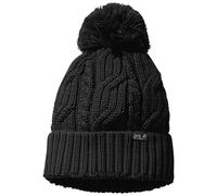 Jack Wolfskin Unisex Stormlock POMPOM Beanie Hat In Black 4602033732 New